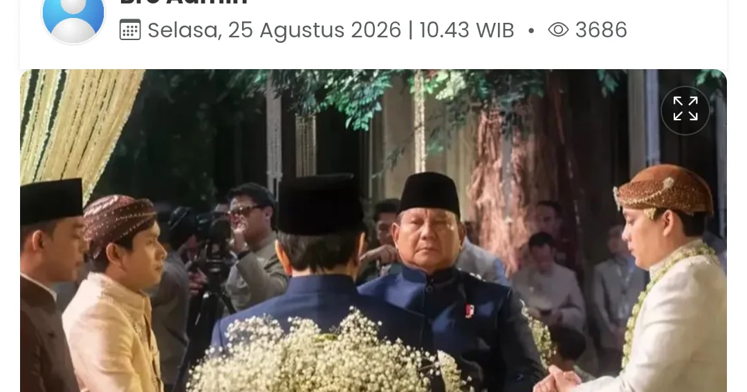 Prabowo Jadi Saksi di Acara Pernikahan Sespri, Benarkah Batal Tinjau Gempa NTT?