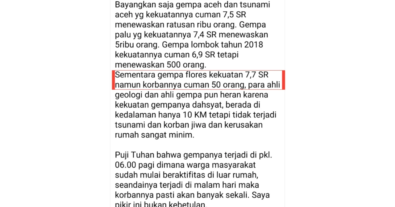 Screenshot postingan yang lewat di medsos saya